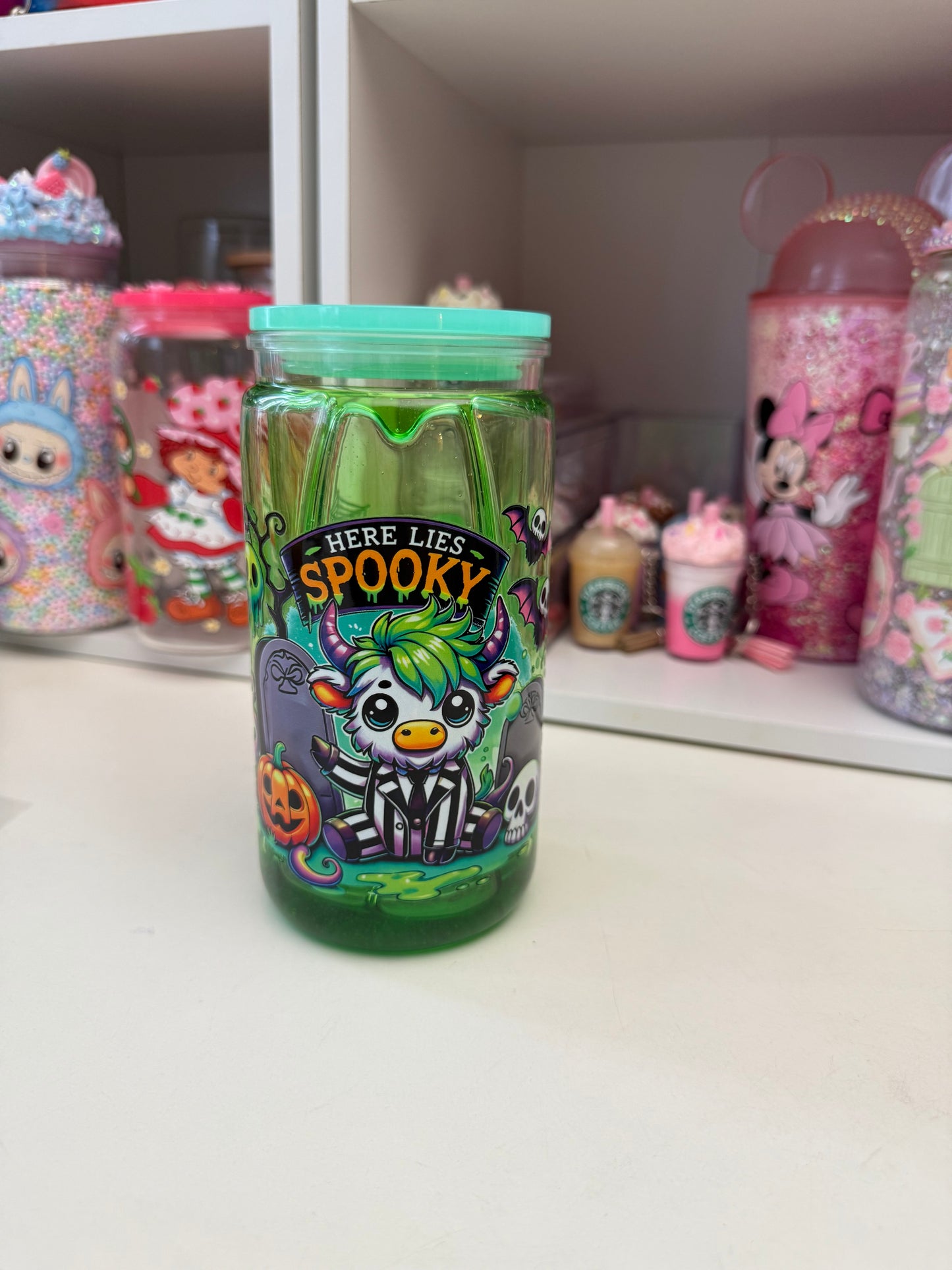 Spooky green lava 16oz cup