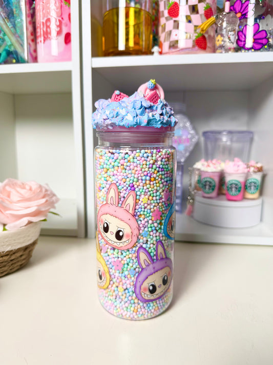Coloring acrylic 20oz snow globe Tumbler