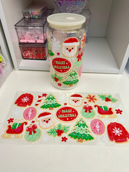 Santa & cookie uvdtf wrap