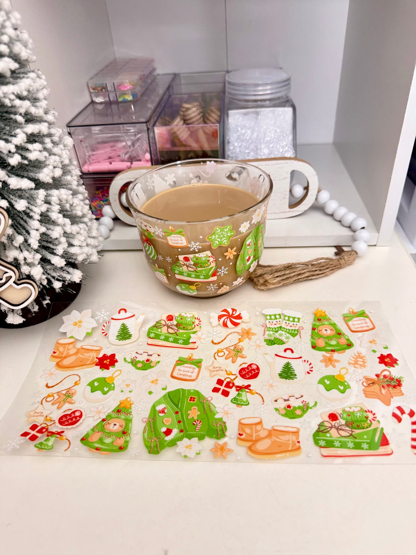 Xmas Sweter and boots uvdtf wrap