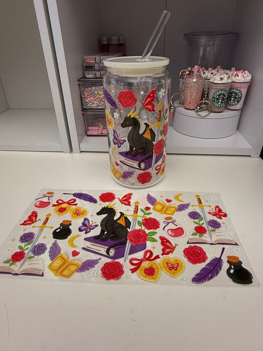 Dragon & magic book UV wrap