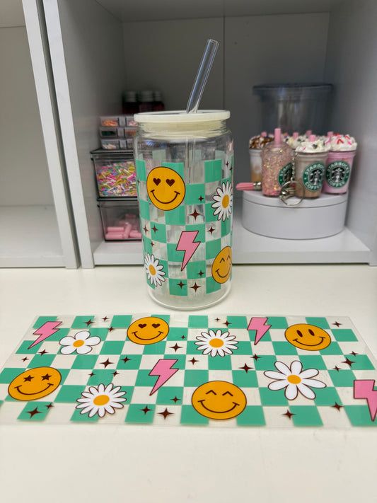 Happy face uvdtf wrap