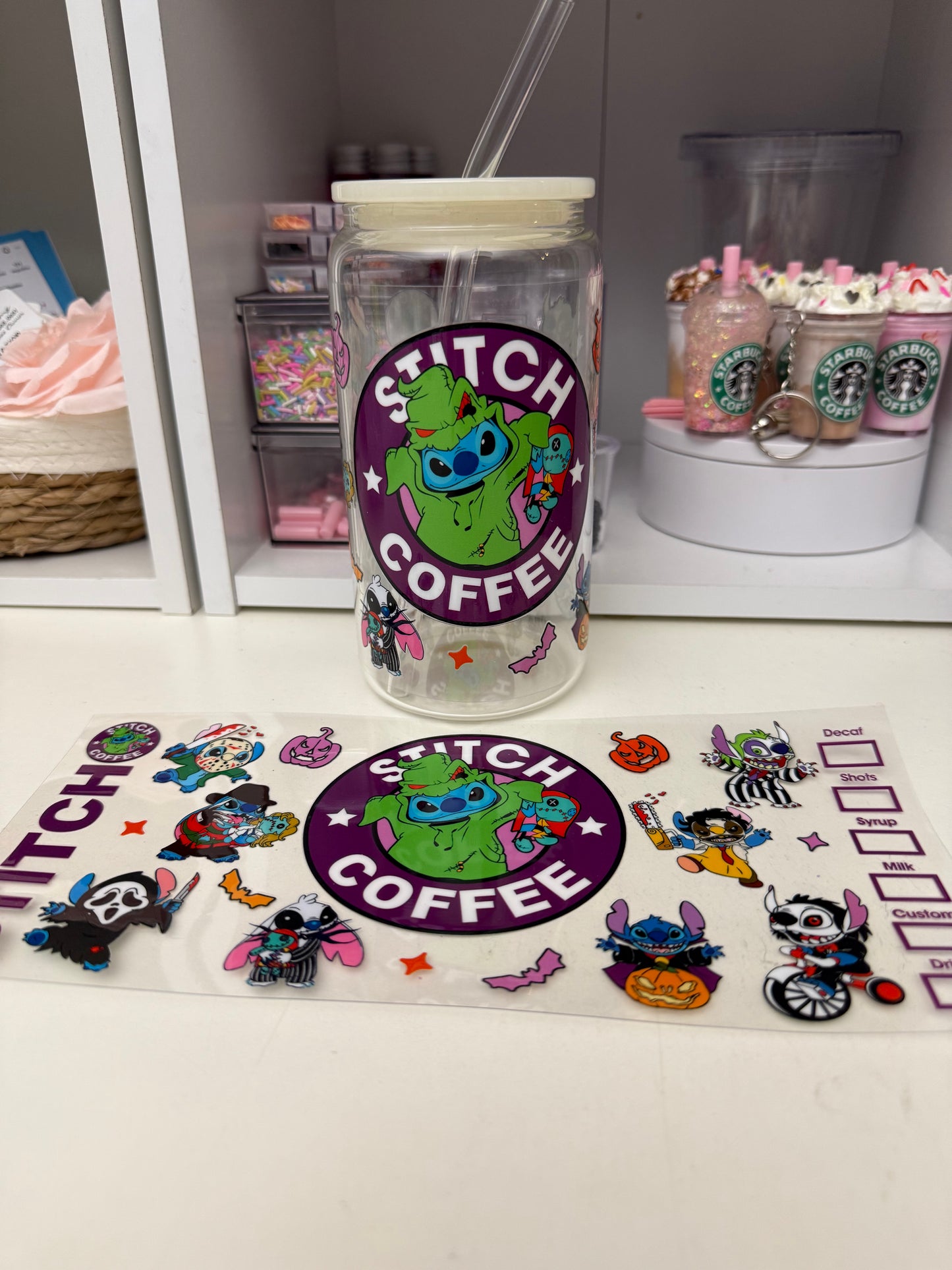 Green alien uvdtf wrap