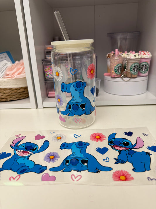 Blue alien uvdtf wrap