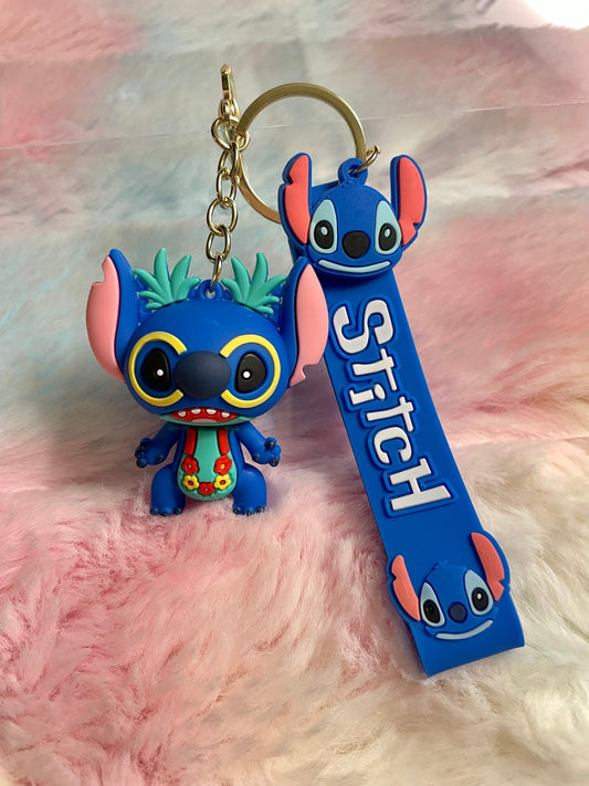 Alien blue Keychain