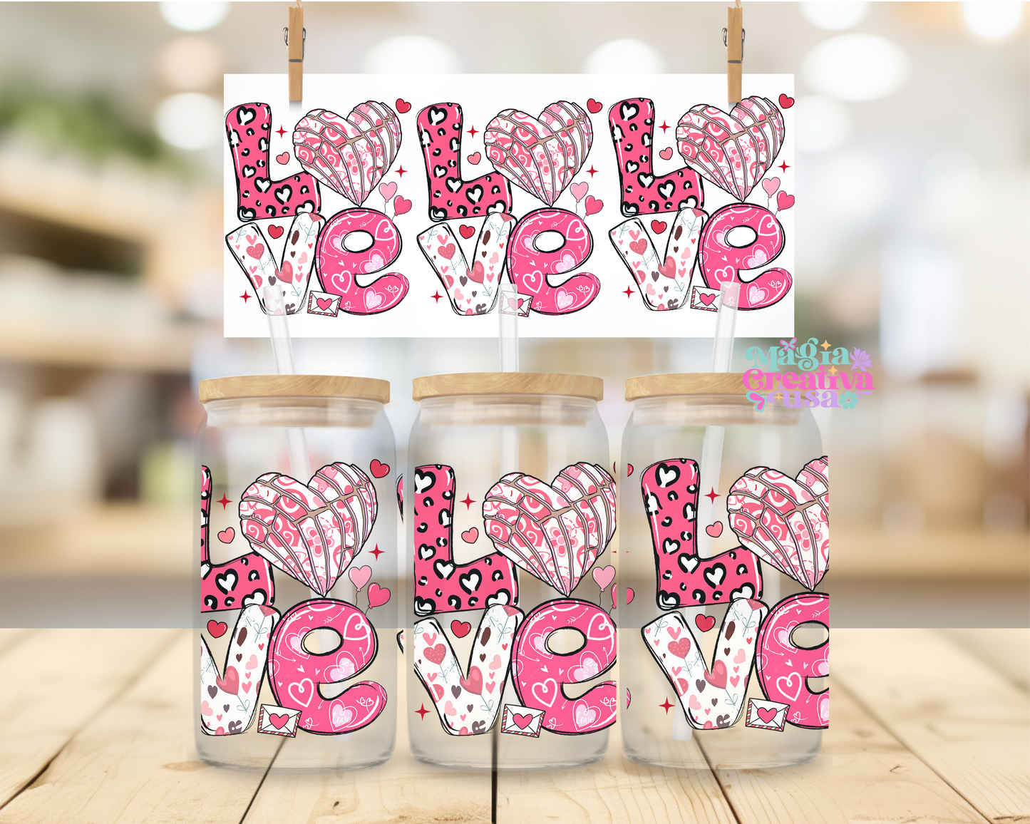 3 love decals uvdtf