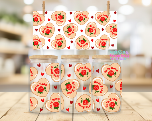 Mazapán corazón uvdtf wrap
