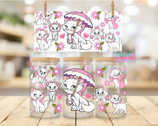 Gatita pink uvdtf wrap