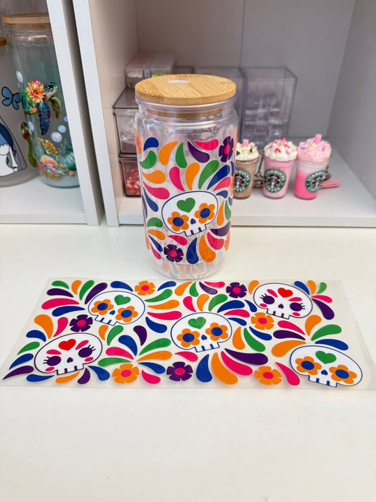 Día de los Muertos uvdtf wrap