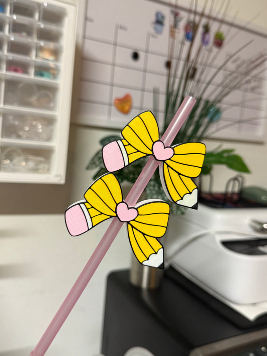 Pen 3D straw topper