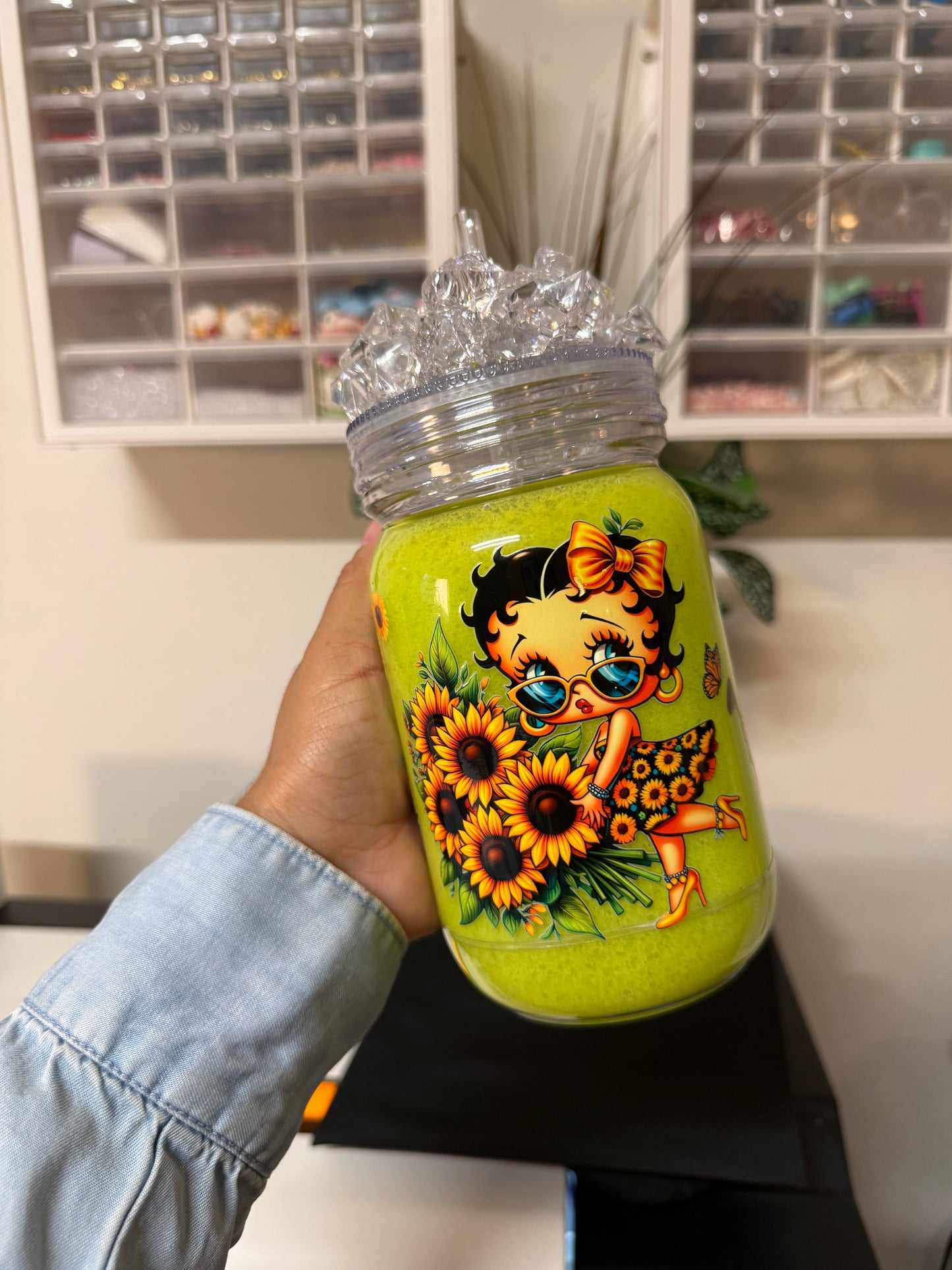 Betty snow globe jar