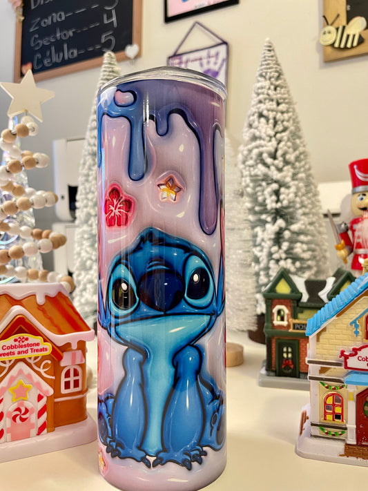 STITCH SKINNY TUMBLER 3D 20 OZ.