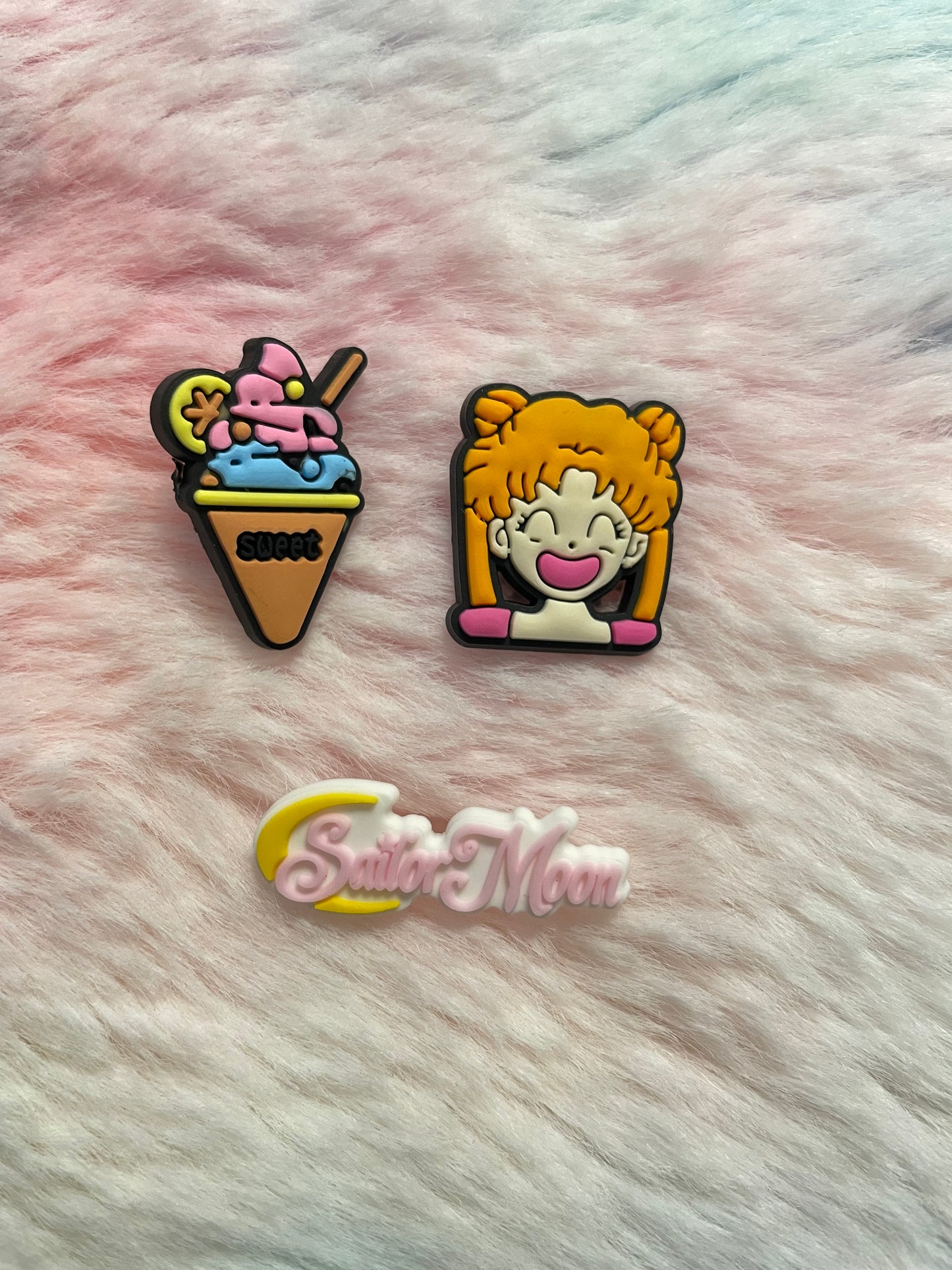 Sailor Moon Straw Toppers set 3 pcs.