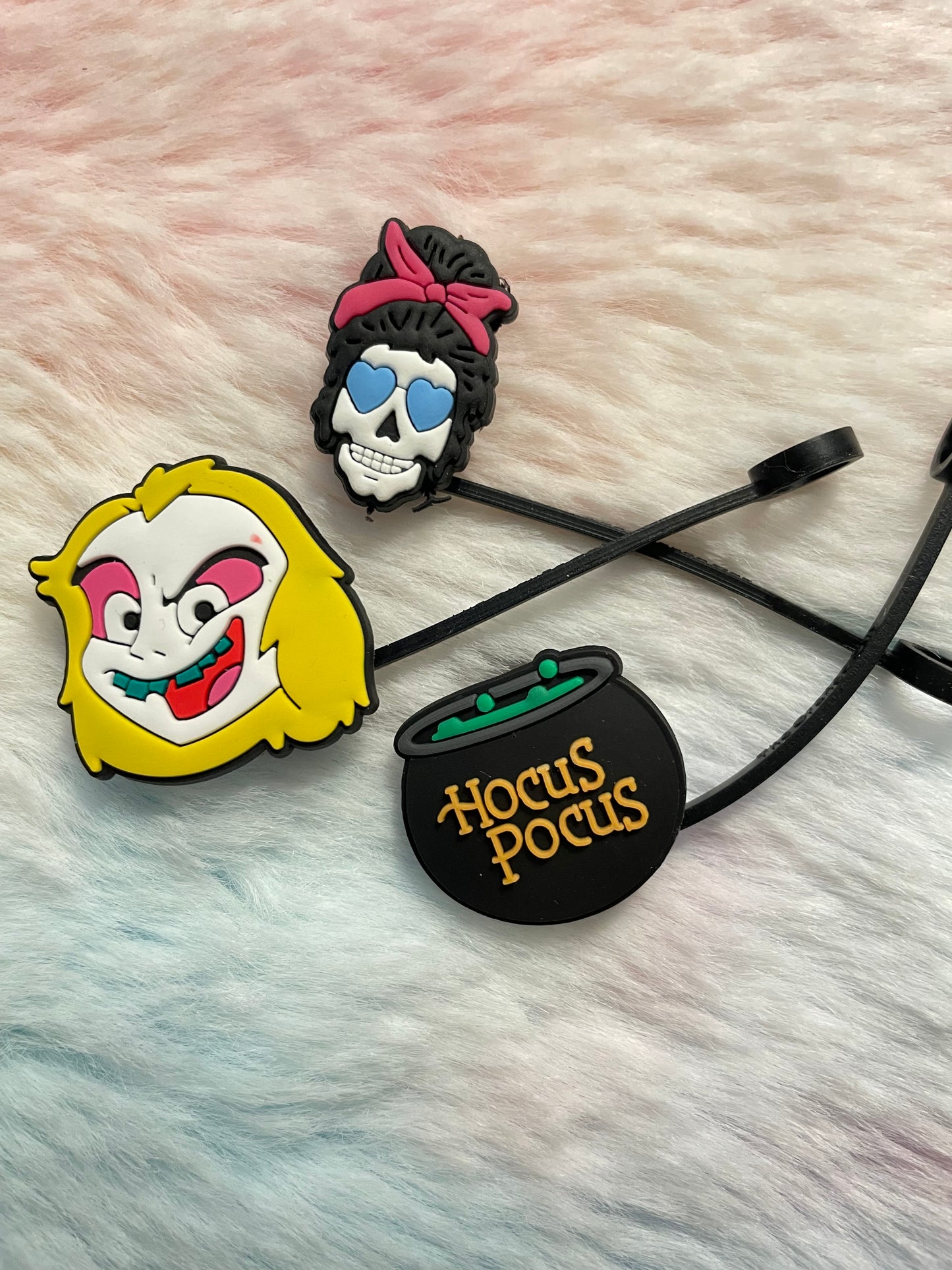 Straw Toppers mix 3pcs