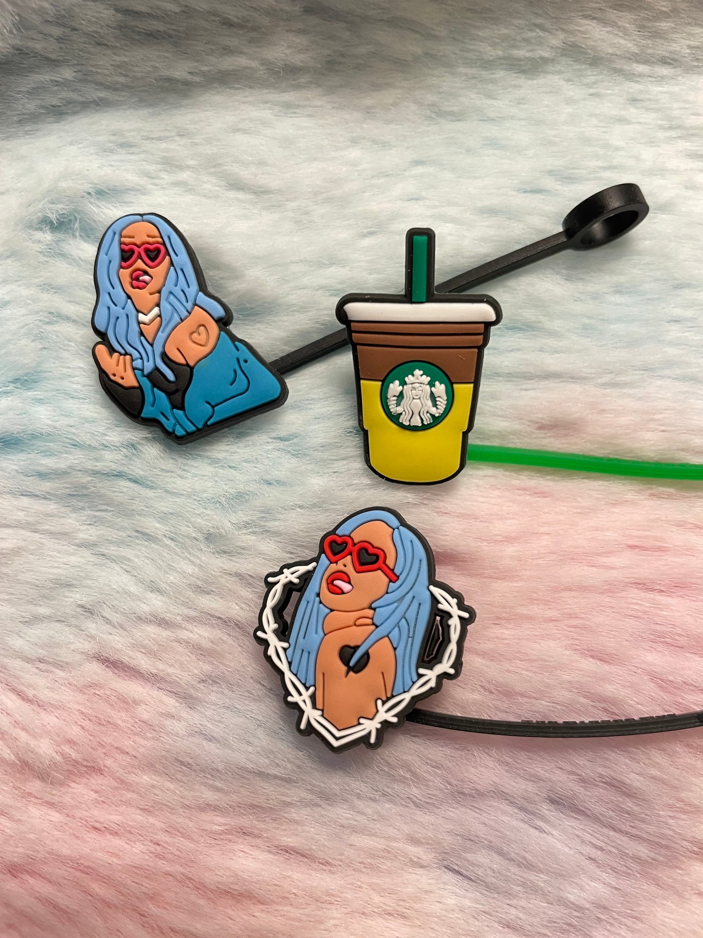 KG Straw Toppers set 3 pcs mix