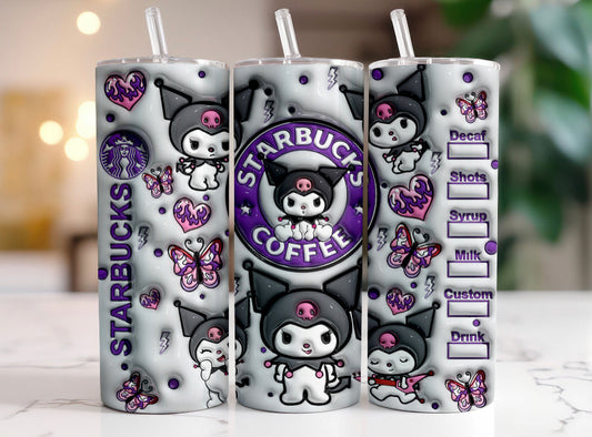 Kuromi tumbler 20oz.