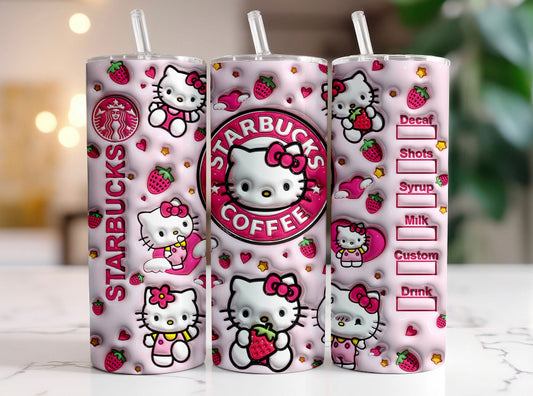 HK strawberry tumbler 20oz.