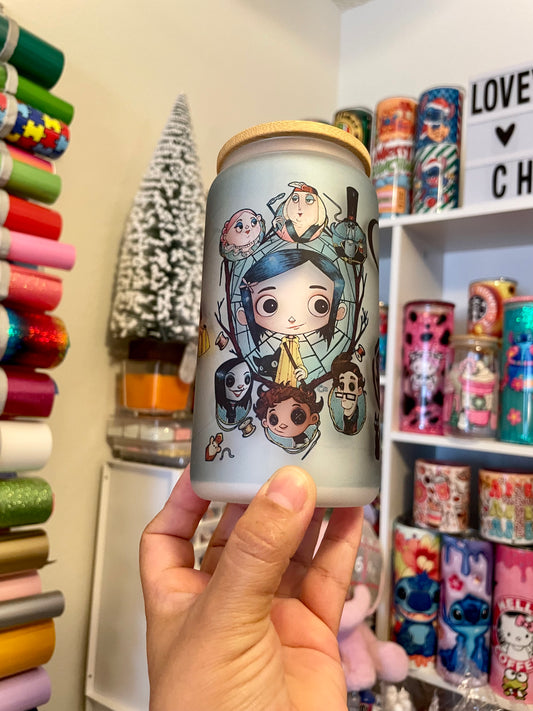 Coraline can glass 16 oz.