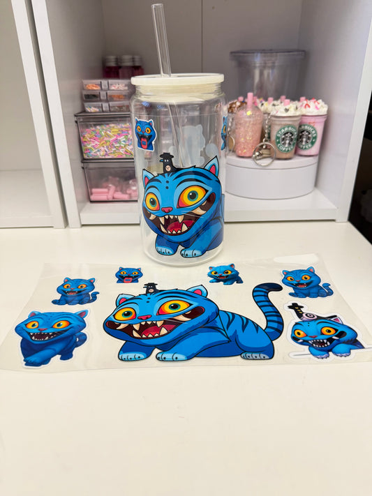 Blue cat Uvdtf wrap 16oz
