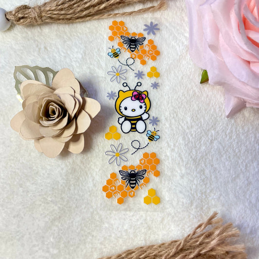Bee kitten uvdtf pen wrap