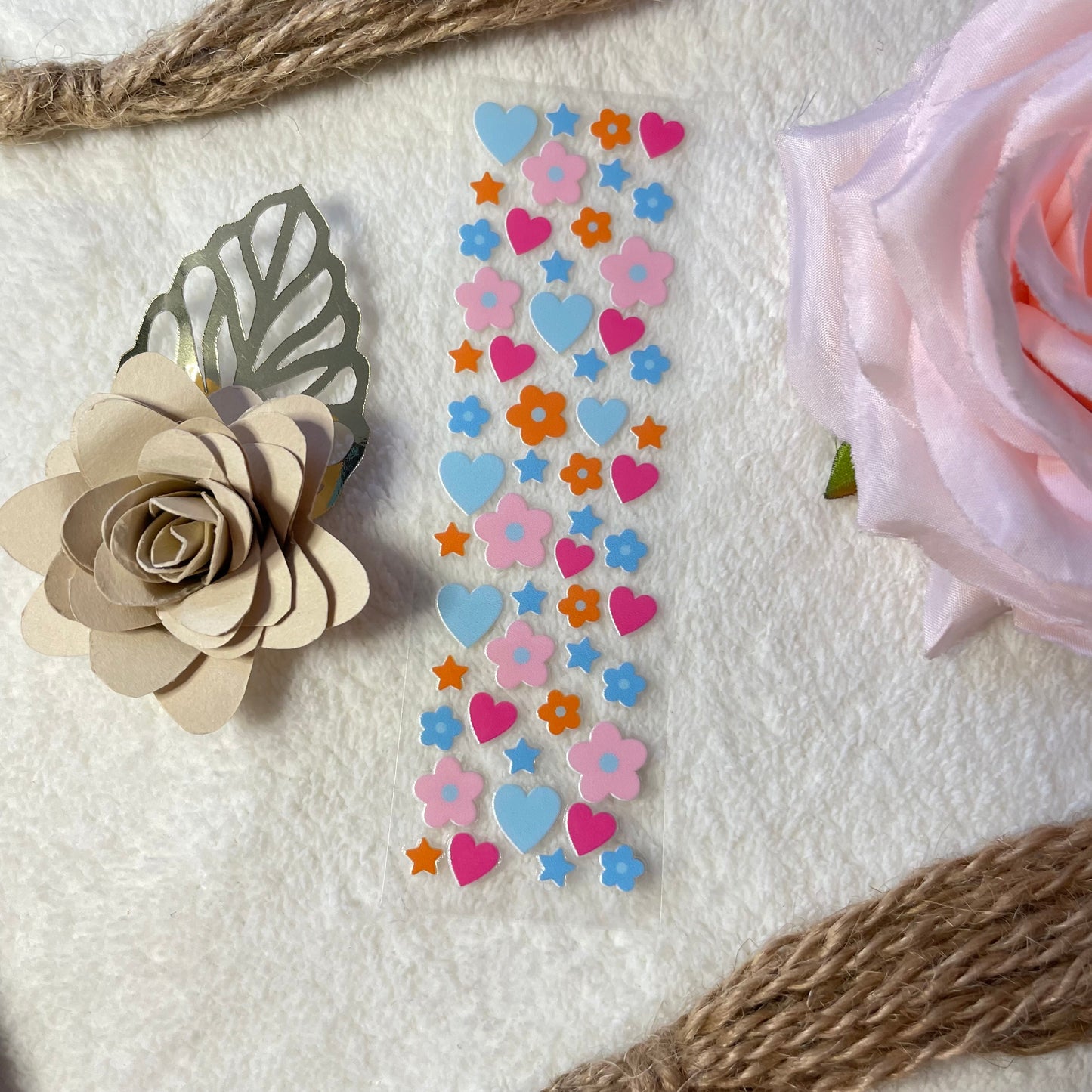 Heart & flowers uvdtf pen wrap