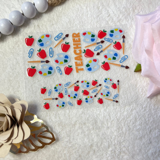 Teacher uvdtf mini Tumbler wrap