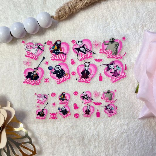 Pink friends uvdtf mini tumbler wraps
