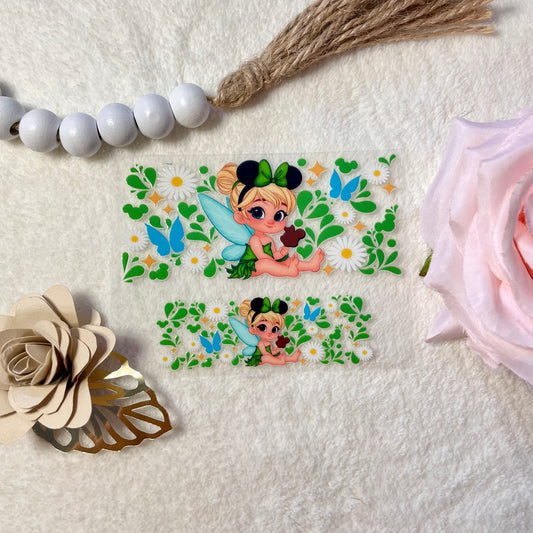 Green doll uvdtf mini tumbler wrap