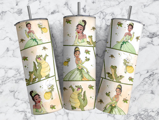 Princess and the frog tumbler 20oz