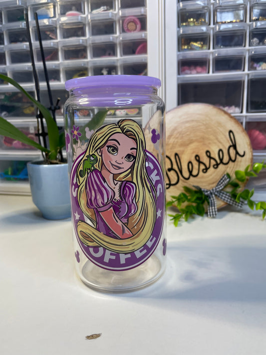 Rapunzel  can glass 16oz