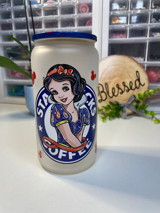 Snow withe can glass 16oz.