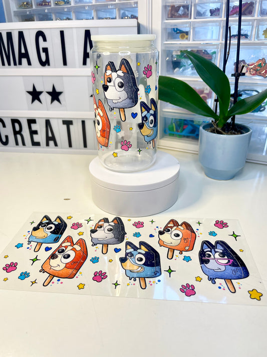 Bluey popsicles uvdtf wraps