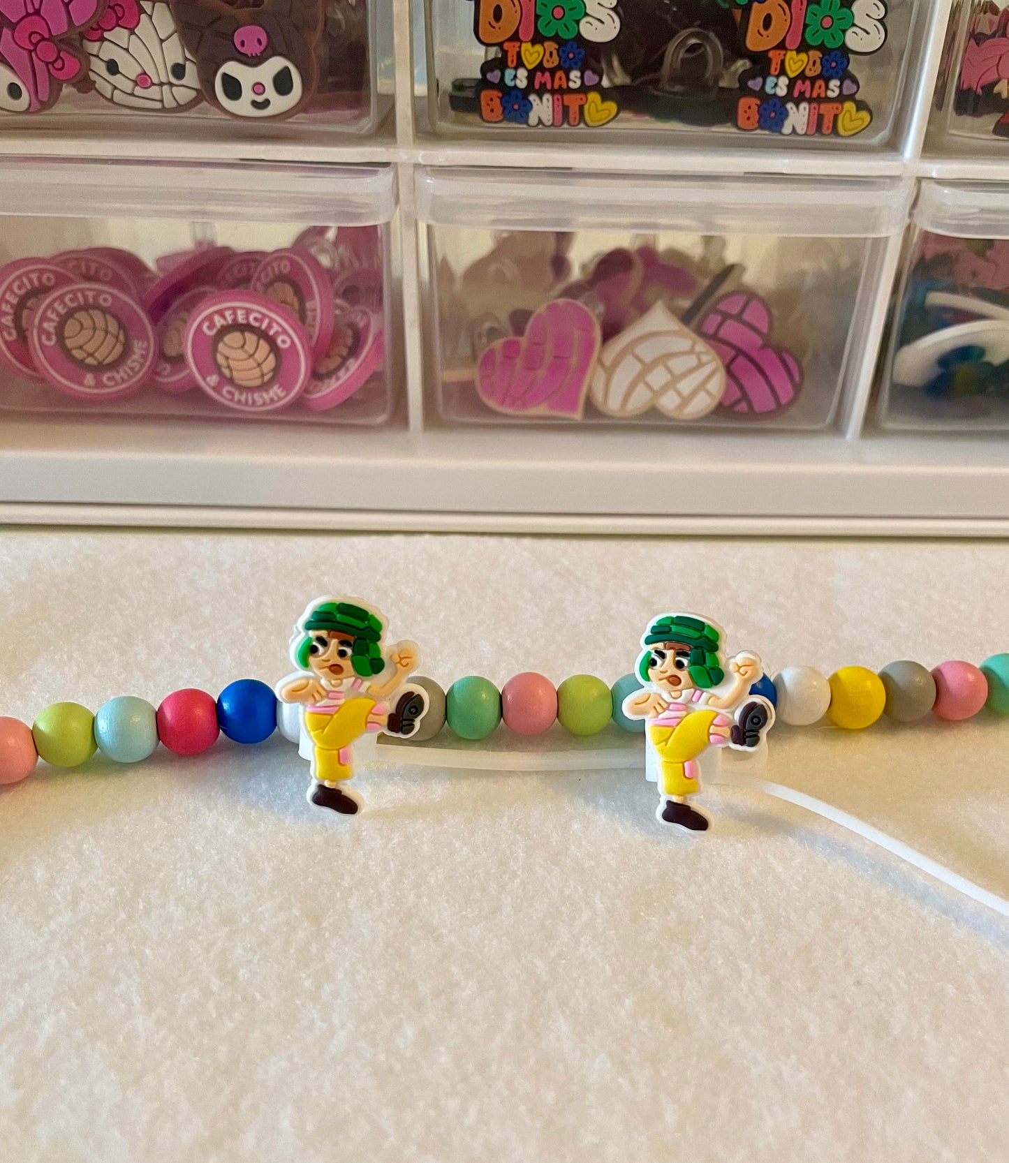 Straw Toppers mexican characters