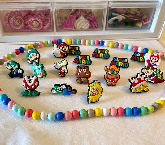 Mario Bros Straw Toppers set 3pcs