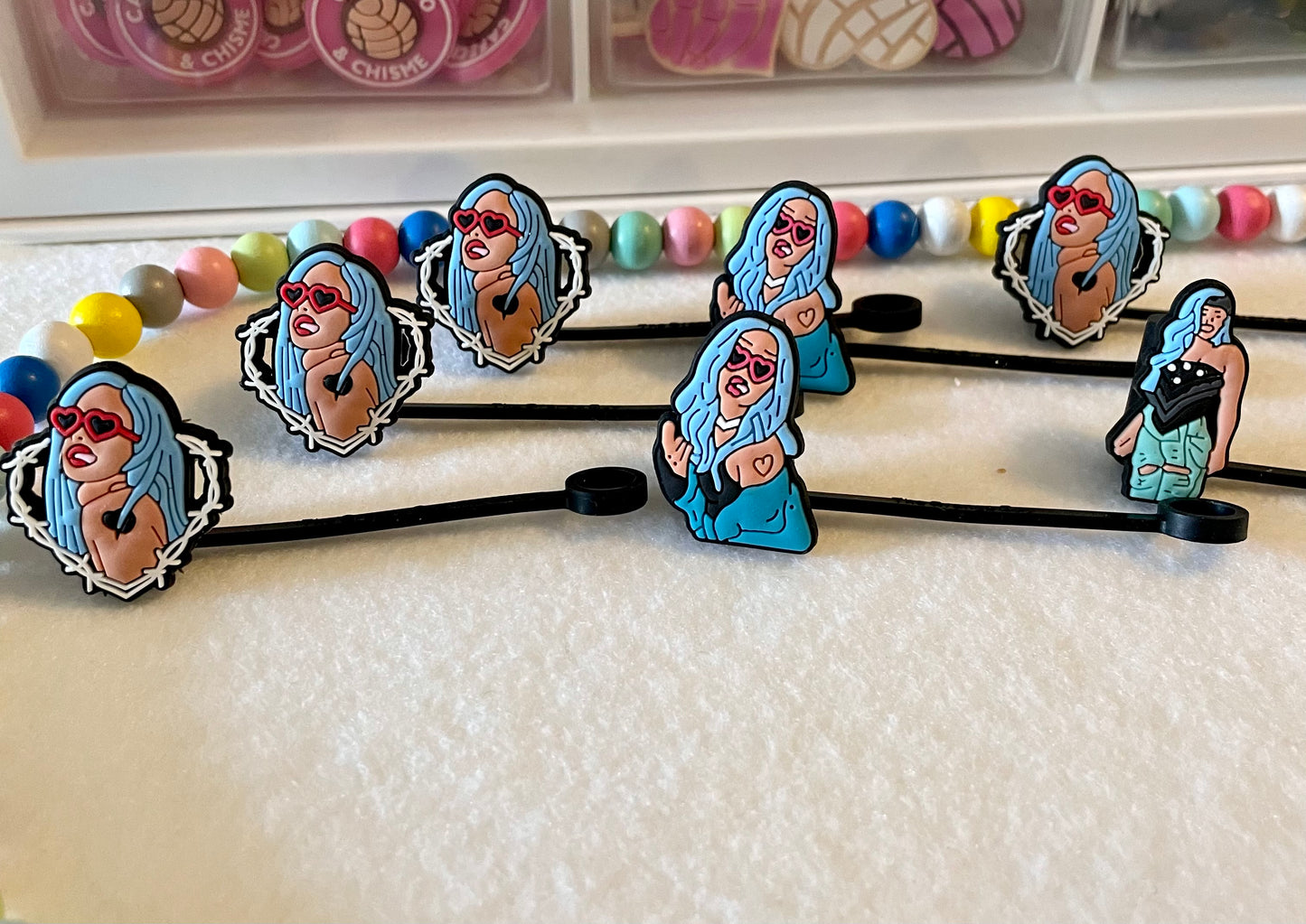 KG Straw Toppers set 3 pcs mix