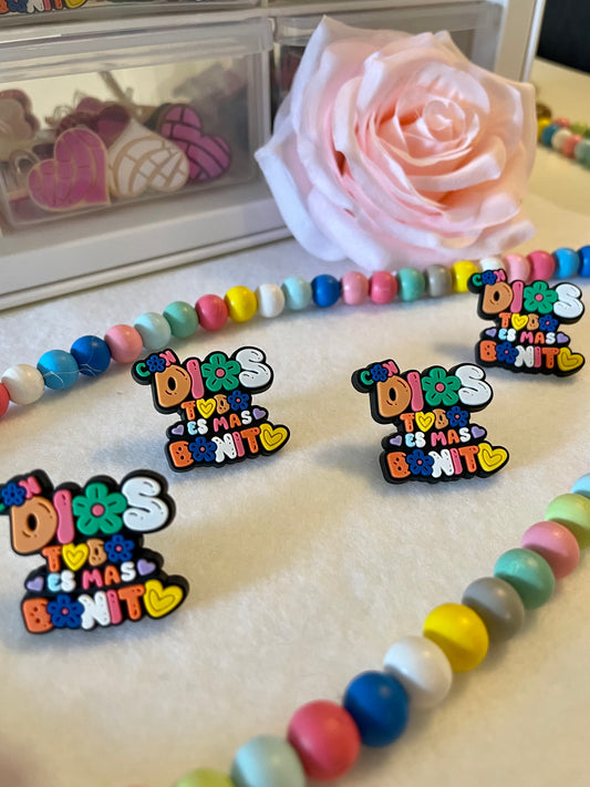 Con Dios todo es más bonito straw topper